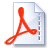 PDF document icon with red logo